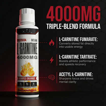 Belvia SHRED 4000™ Liquid Carnitine Complex | Burn Fat 3X Faster