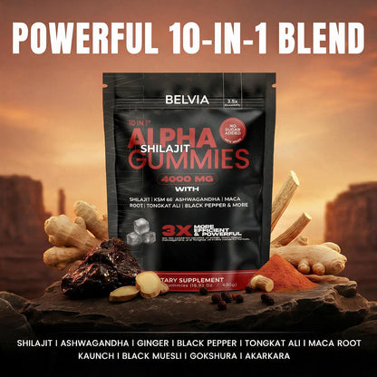 BELVIA  - 10-IN-1 ALPHA SHILAJIT GUMMIES