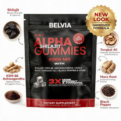 BELVIA  - 10-IN-1 ALPHA SHILAJIT GUMMIES